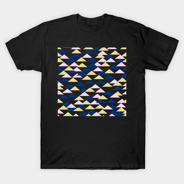 Random Geometric Triangles T-Shirt by smileykty